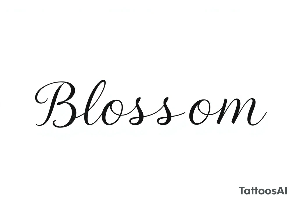 Blossom tattoo idea