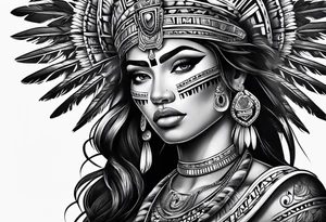 Aztec princess tattoo idea