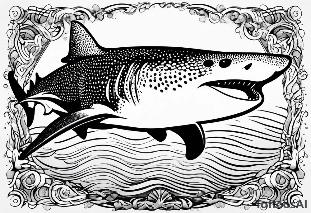 whaleshark, simple tattoo idea