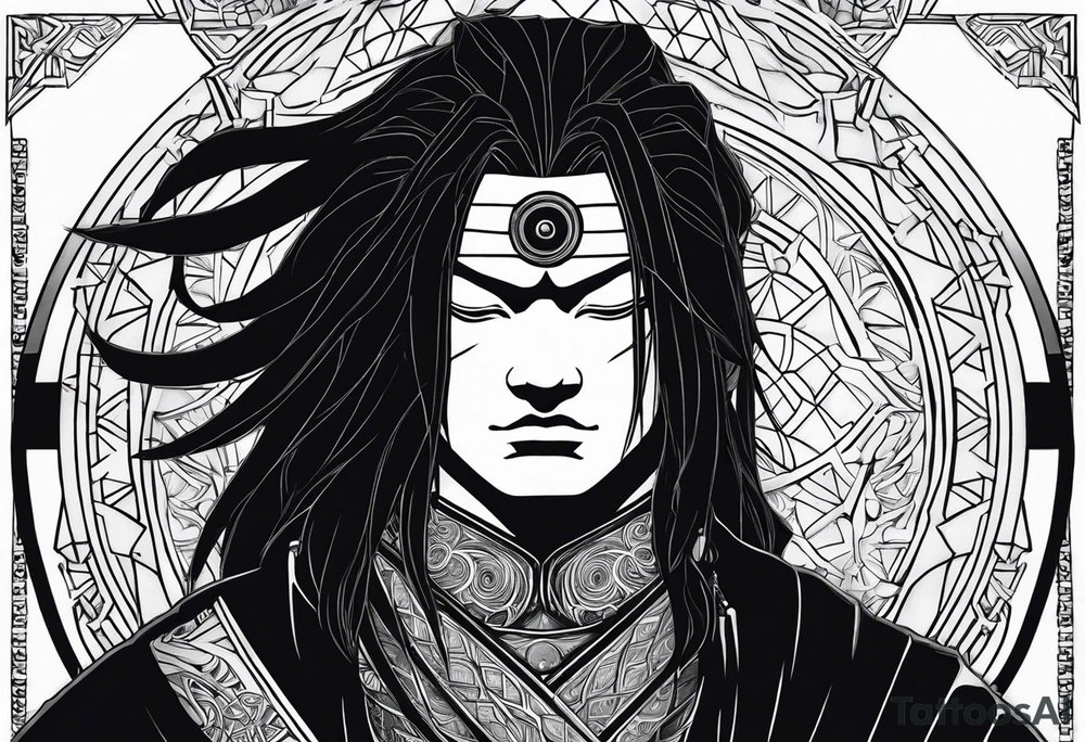 Madara with the line "wake up to reality tattoo idea