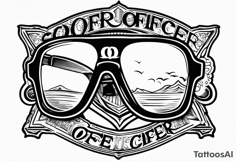 sunglasses Officer tattoo idea