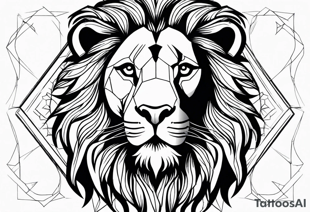 Trident with Greek lettering tattoo idea