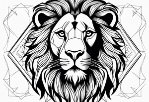 Trident with Greek lettering tattoo idea