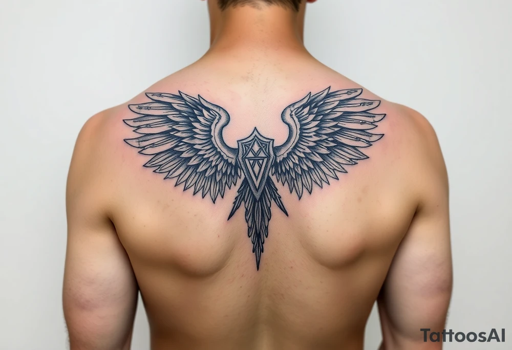 Angel alas tattoo idea