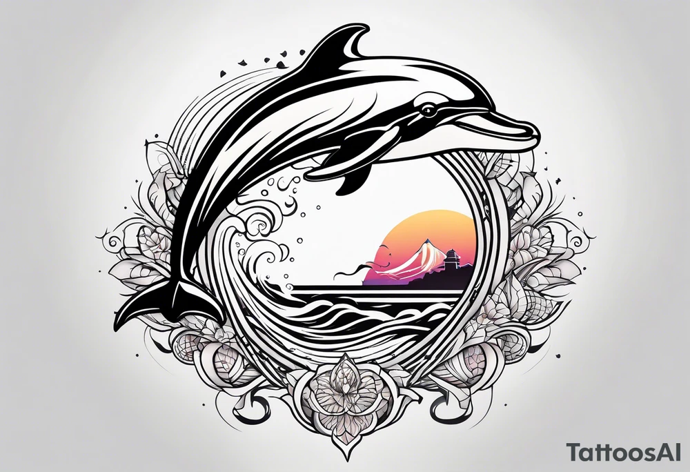 dolphin tattoo idea