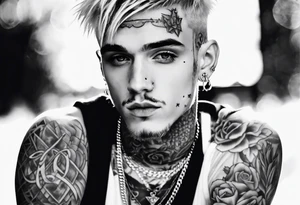 lil peep tattoo idea