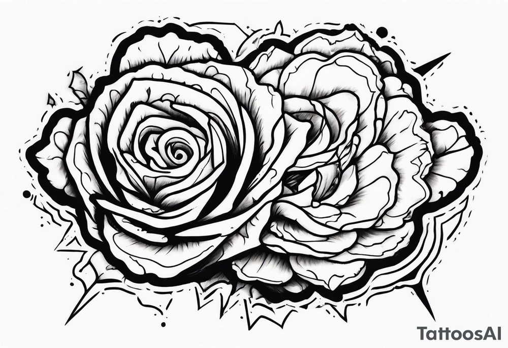 Ripped skin wound tattoo design tattoo idea