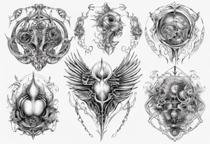 Human breast tattoo idea
