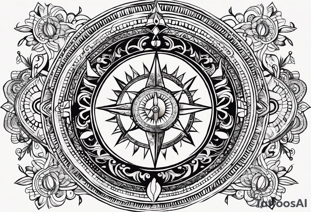 incorporating symbols of travel like a compass or a world map, alongside imagery that represents joy and happiness, such as a smiling sun or playful clouds? These elements can complement Lord Shiva in a dynamic and uplifting tattoo design, reflecting your adventurous spirit and positive outlook on life. tattoo idea