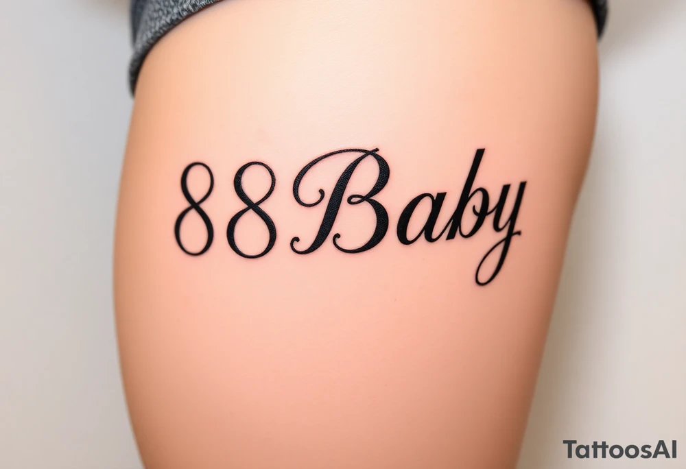 88Baby tattoo idea