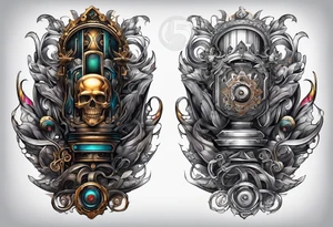 Biomechanical arm tattoo idea