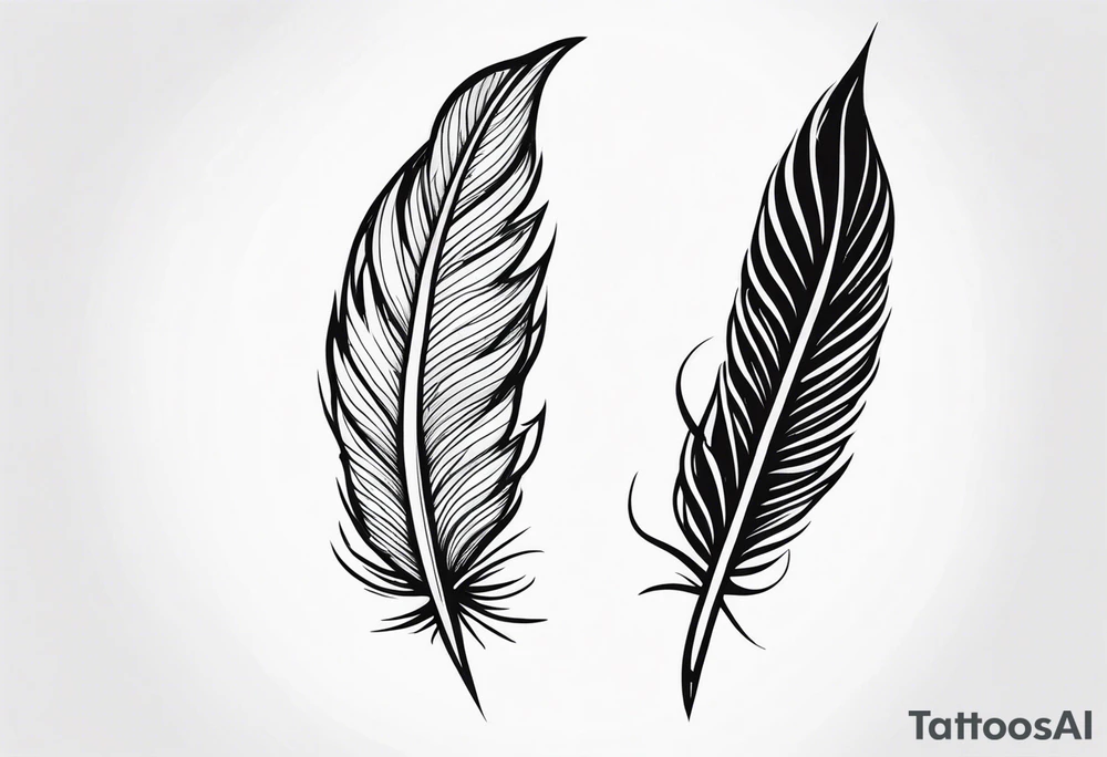 Detailed Quill Pen tattoo idea