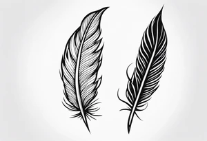 Detailed Quill Pen tattoo idea