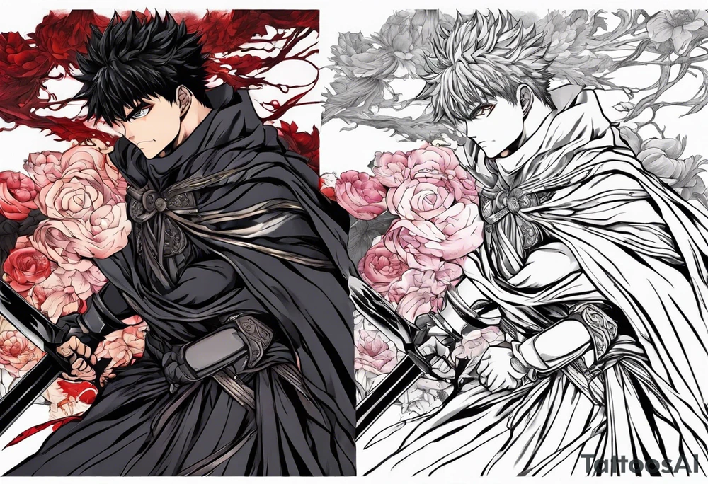 Berserk anime cursed mark tattoo idea