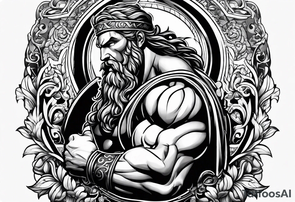 Hercules with prayer sleeve tatoo tattoo idea