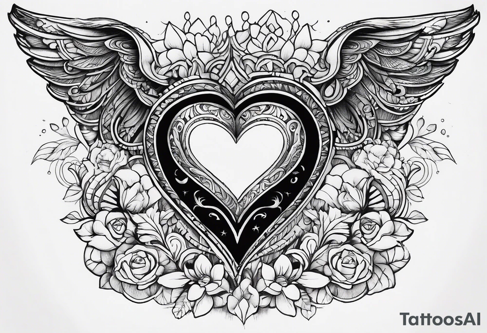 I want a tattoo on my heart and the story behind it is when I was born I had no heartbeat and my mom didn’t give up and God saved my life tattoo idea
