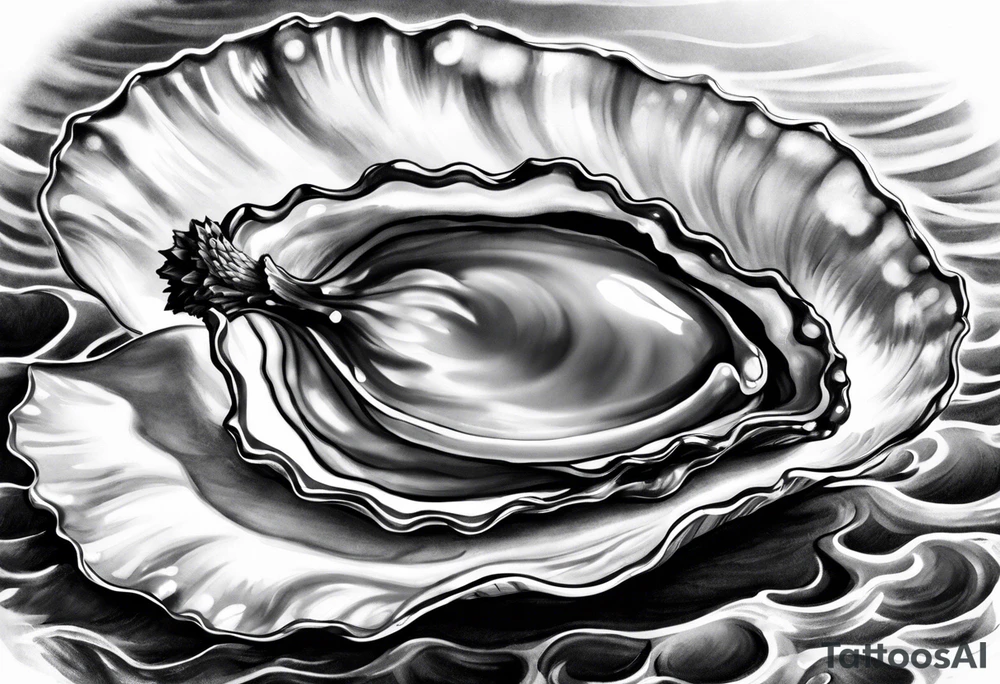 One Pretty oyster tattoo idea