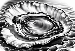One Pretty oyster tattoo idea