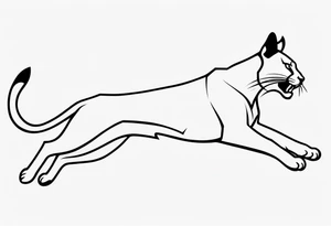 puma running tattoo idea