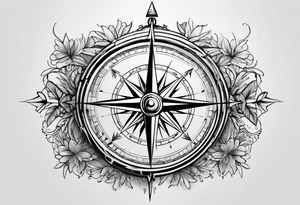 Compass with positivity 
& Hope with Arrow 
Suitable for my arms tattoo idea