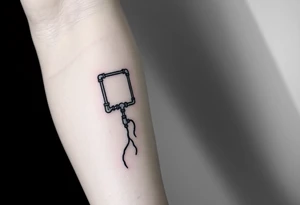 System of pipes that transitions and transforms at the end into veins of forearm tattoo idea