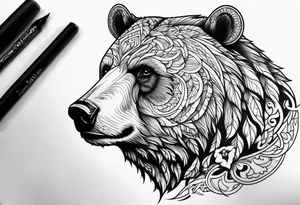 Nordic bear tattoo tattoo idea