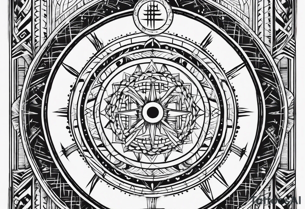 ogham style tattoo tattoo idea