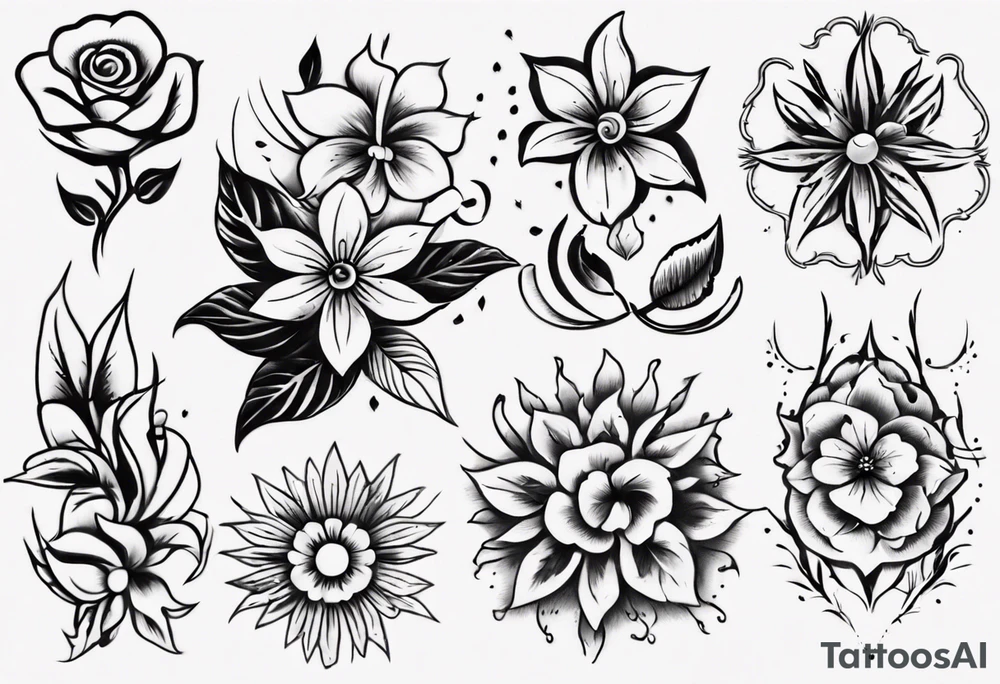 Flowers tattoo idea