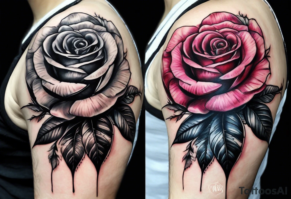 eine Taschenuhr mit einer Rose tattoo idea
