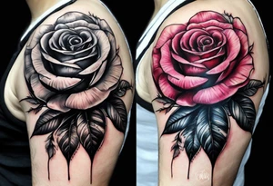 eine Taschenuhr mit einer Rose tattoo idea