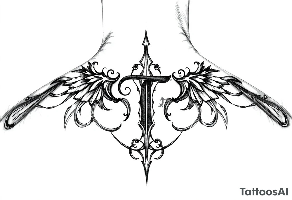 Tori monogram tattoo idea