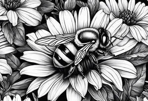 bumble bee tattoo idea
