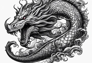 Sea monsters tattoo idea