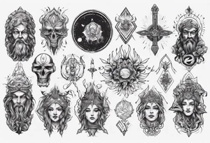 stoic virtues tattoo idea