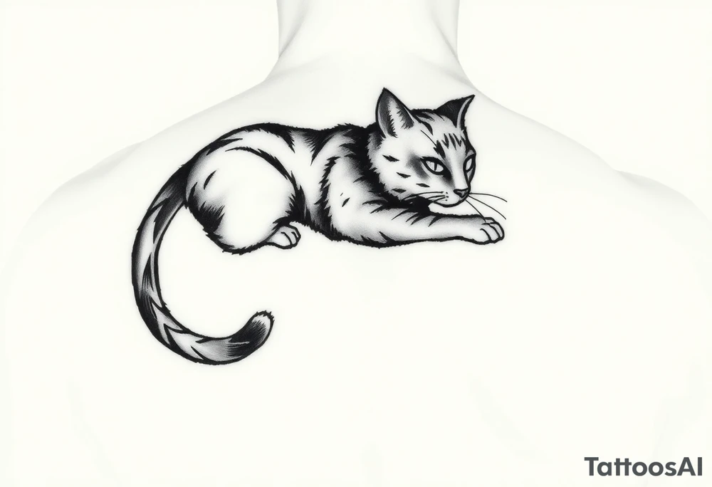 Black Cat tattoo idea