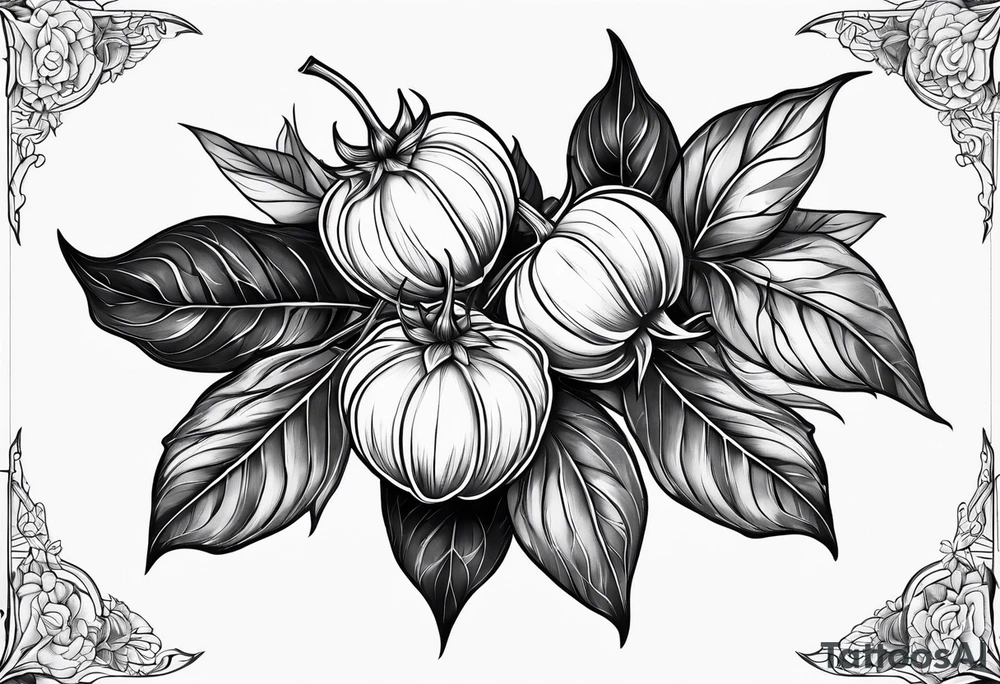 Physalis arm tattoo idea