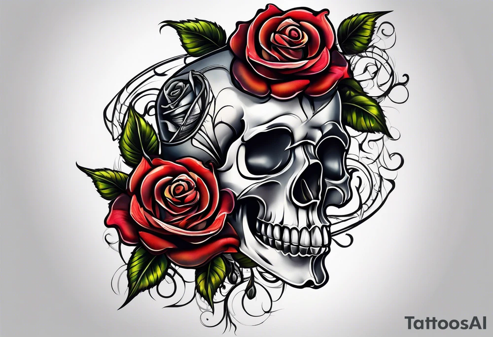 Sexy rose tattoo idea