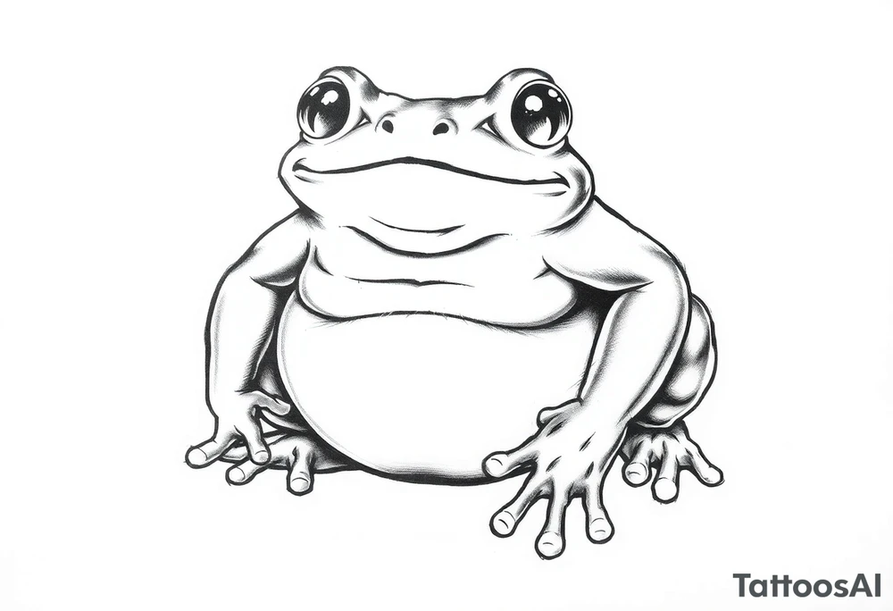 frog sumo wrestler tattoo idea