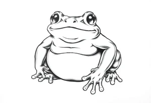 frog sumo wrestler tattoo idea