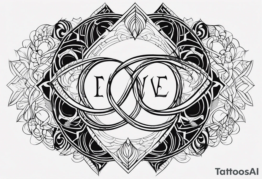 The words Even If and infinity symbol tattoo idea