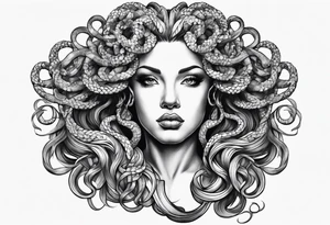 Medusa long tattoo idea