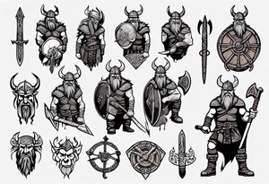 viking warrior tattoo idea