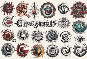 Chaos spiral tattoo idea