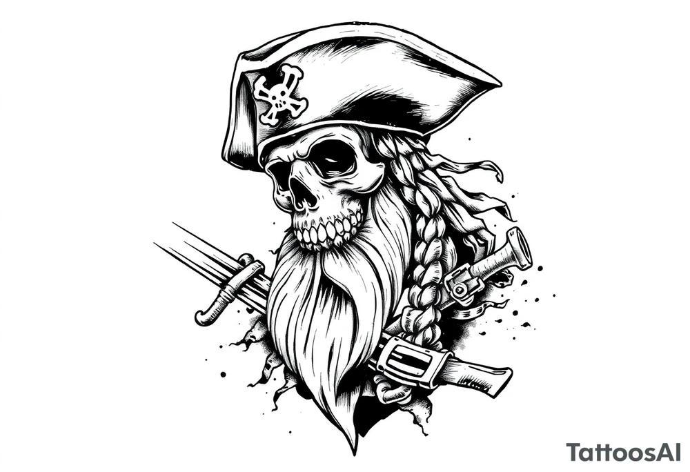 pirate theme tattoo idea
