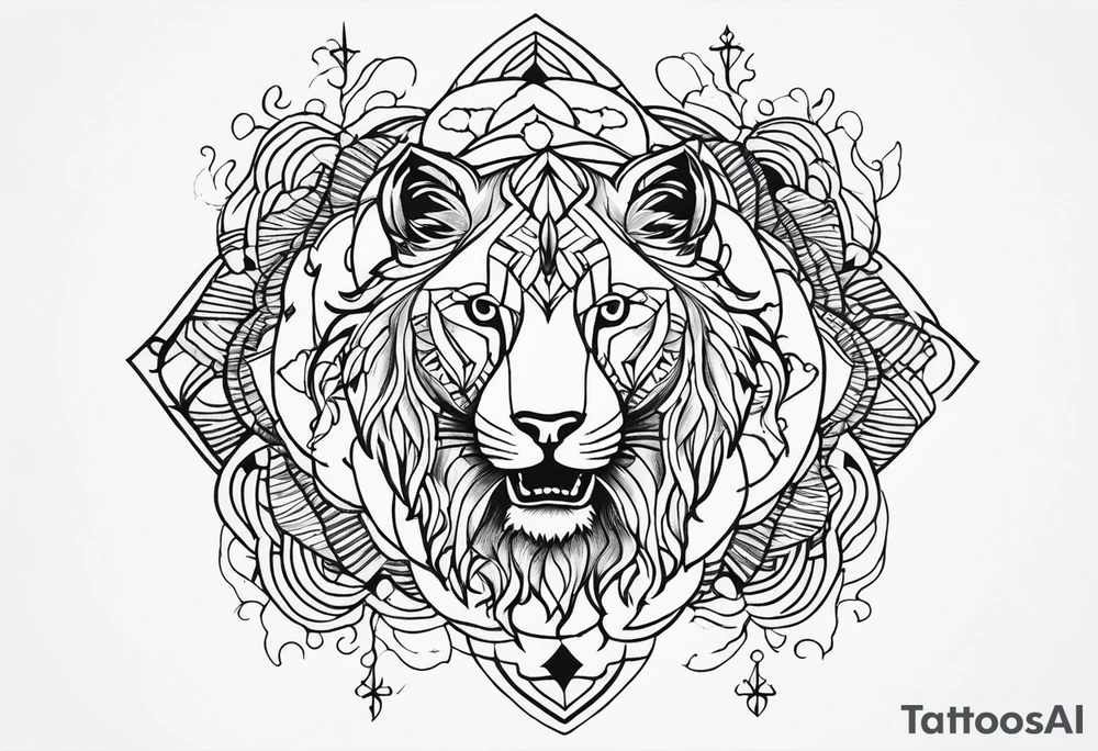 Adaptability, intelligence, wisdom, and strength tattoo idea