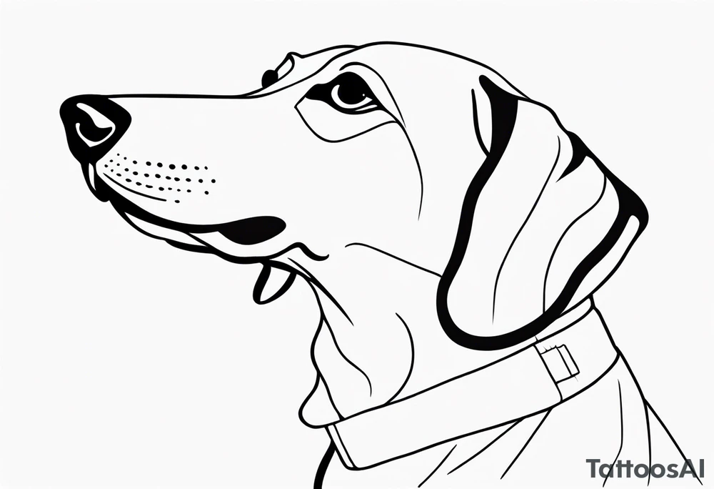 sausage dog tattoo idea