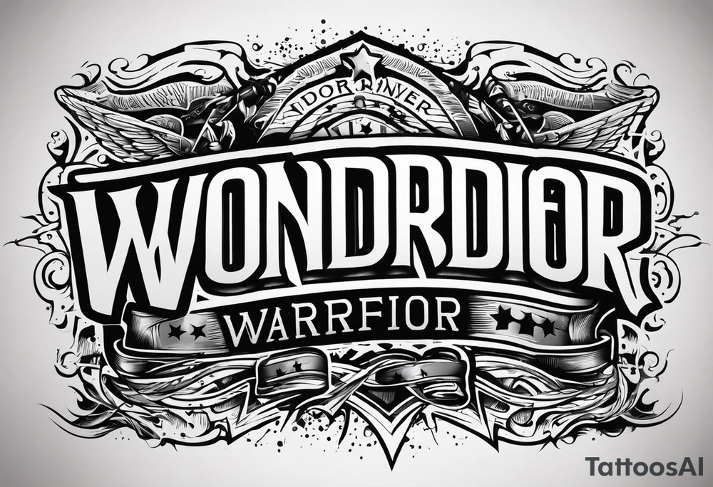 Wounded warrior tattoo idea