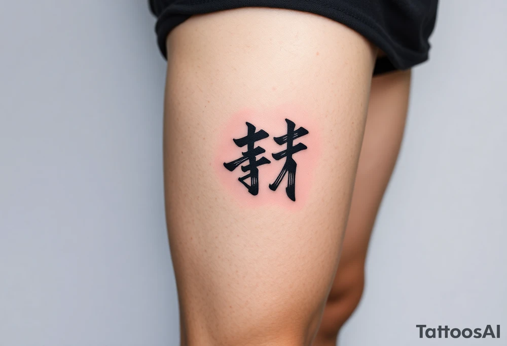 二千六年十二月三十日 in kanjis sosho thin lines tattoo idea