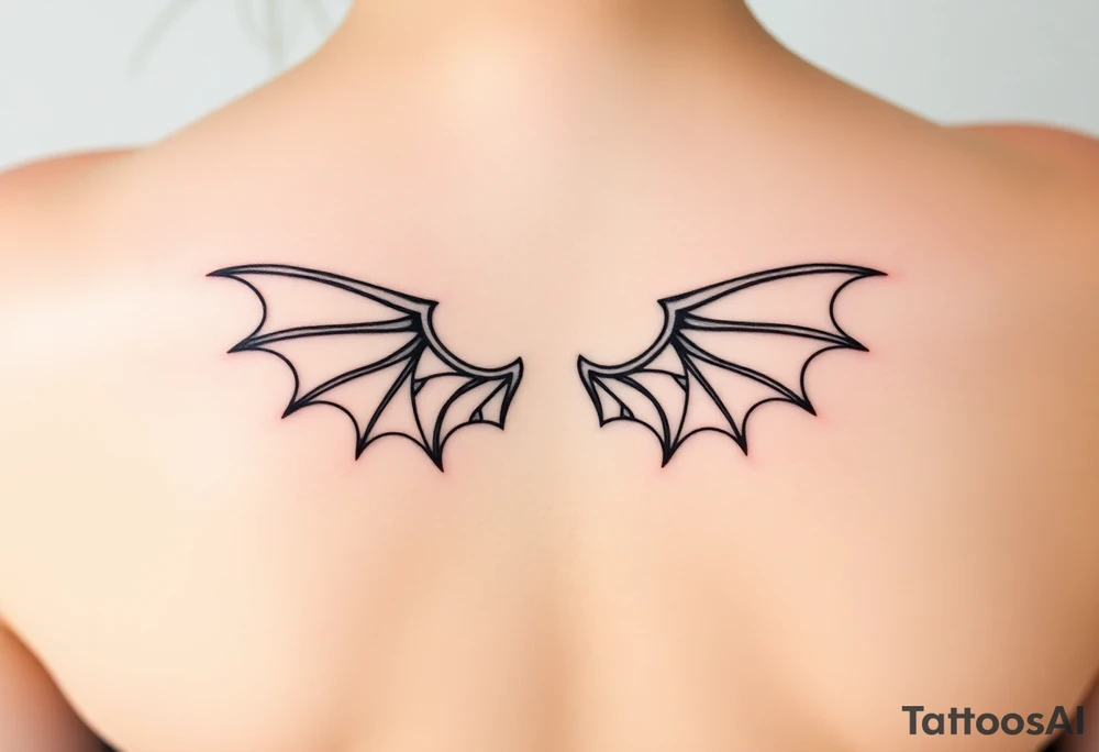 Dragon wings tattoo idea