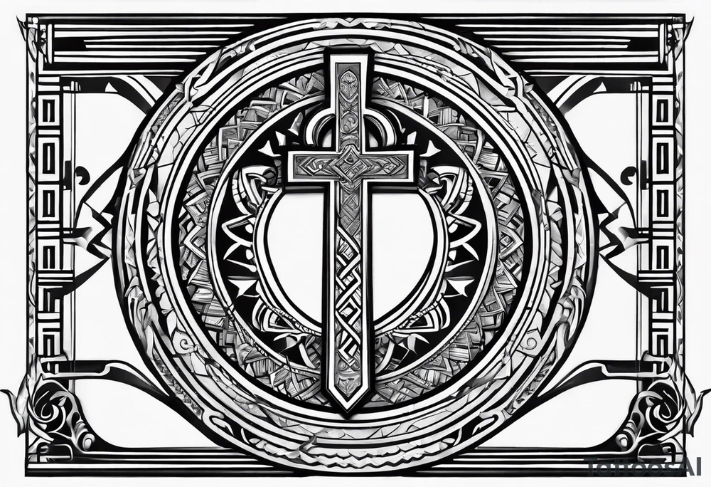 ankh for whole arm tattoo idea